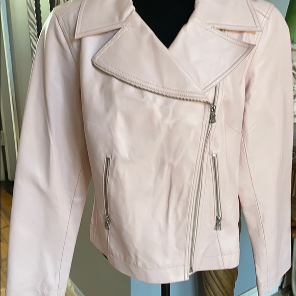 MODA INTERNATIONAL Leather coat Size L - Picture 3 of 3
